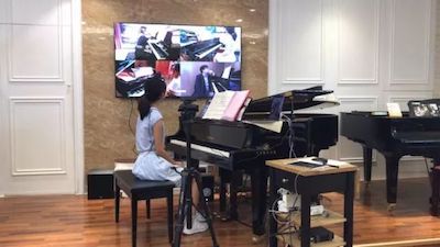 富联娱乐特邀艺术家浙江音乐学院钢琴系丁阳博士Hybrid远程教育大师班+音乐会圆满成功